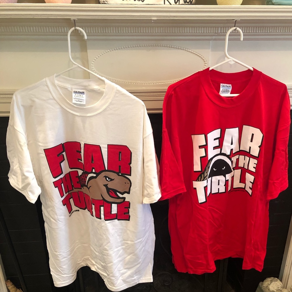 The original “Fear the Turtle” tee shirts